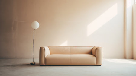 Modern bright interiors 3D rendering illustration mockup computer generated imageの素材