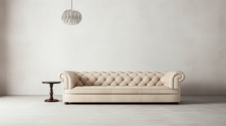 Modern interior design of living room with sofa and lamp. 3d renderの素材