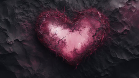 Valentine's day abstract background. 3d rendering, 3d illustration.の素材