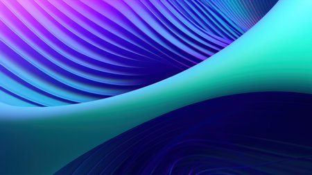 abstract background with blue and purple lines and waves in the centerの素材