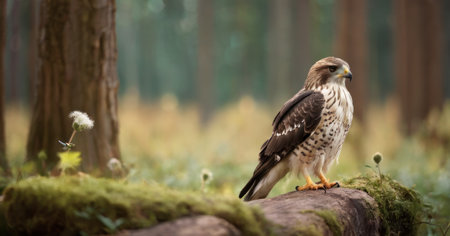 Red-footed hawk (Buteo jamaicensis)の素材