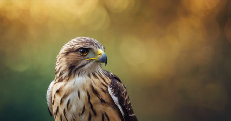 Portrait of a Red Tailed Hawk (Buteo jamaicensis)の素材