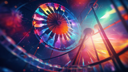 3d rendering of abstract technology concept background. Computer generated image.の素材