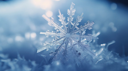 snowflakes on blue background. snowflakes on blue backgroundの素材