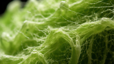 Close-up of a fresh green leaf of a lettuce. Macroの素材