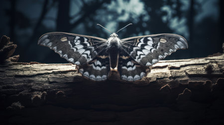 Butterfly in the forest. Beautiful butterfly in the nature.の素材