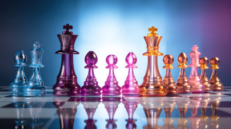Chess board game concept of business ideas and competition and strategy ideasの素材