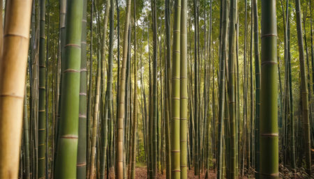 Bamboo forest in Arashiyama, Kyoto, Japan.の素材