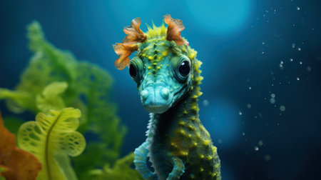 Hippocampus seahorse (Hippocampus haemocampus)の素材