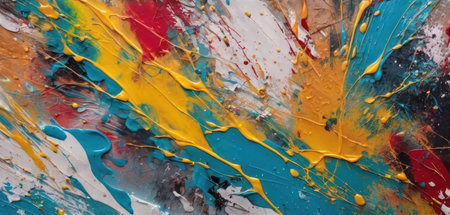 Abstract background of oil painting on canvas. Colorful abstract background for design.の素材