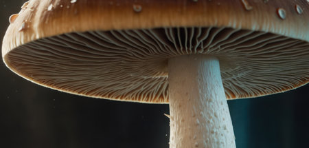 Macro shot of a fly agaric (Amanita muscaria)の素材