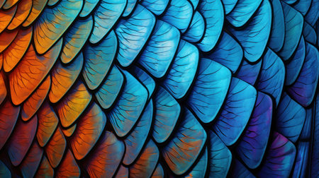 Abstract fractal background, computer-generated 3D illustration. Colorful texture.の素材