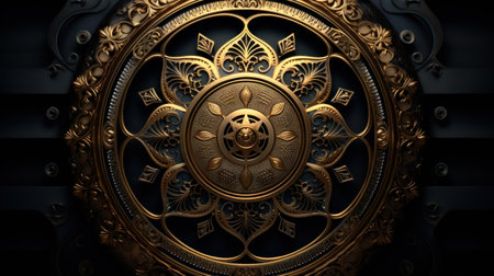 3D illustration of abstract geometric composition,digital artwork for creative graphic design.の素材