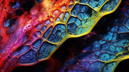 Abstract background with fractal pattern. Psychedelic digital art. 3D rendering.の素材