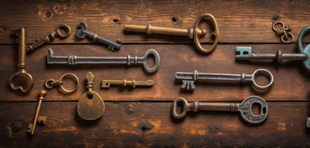 Fishing boats on the shore of a lake in the early morningの素材