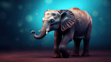 Cute squirrel with nut on bokeh background. Autumn season.の素材