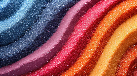 Colorful knitted sweaters background. Close up of knitted wool sweatersの素材