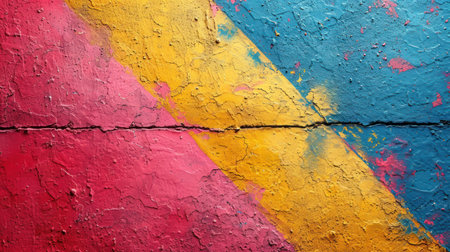 Colorful graffiti on the wall. Texture. Abstract background for design.の素材