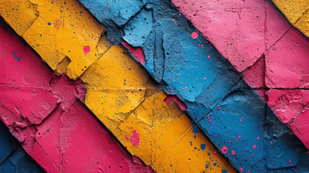 Colorful wall background or texture and gradients shadow on it.の素材