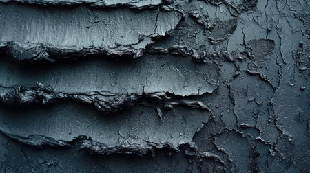 Old cracked black paint on the wall. Abstract background for design.の素材