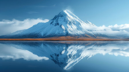 Mount Cook reflected in Lake Tekapo, South Island, New Zealandの素材
