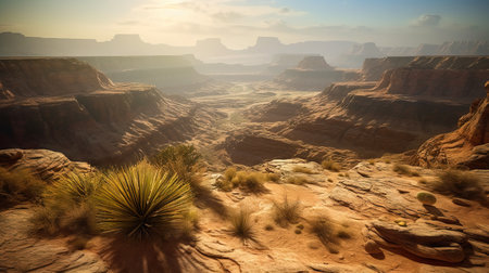 Mountain landscape in Canyonlands National Park, Utah, USA.の素材