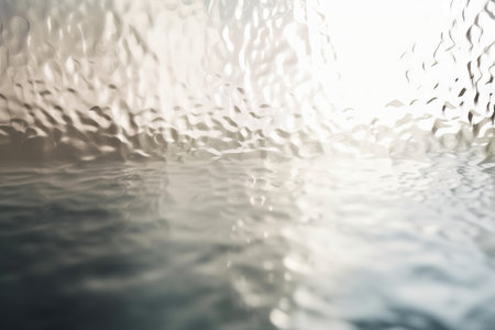 Water drops on glass with bokeh background, shallow depth of fieldの素材
