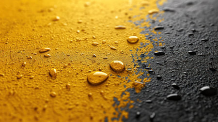 Water drops on the flag of Saint Lucia. Selective focus.の素材