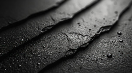 a close up of a black and white photo of water droplets on the surface of the surface of the surface of the surface of the surface of the surface of the surface. .の素材