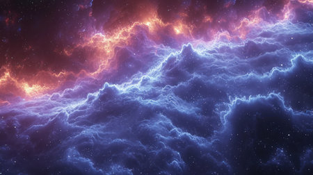 3D illustration of abstract fractal for creative design, art and entertainmentの素材