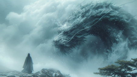 Underwater scene with a mermaid in the ocean. 3d renderingの素材