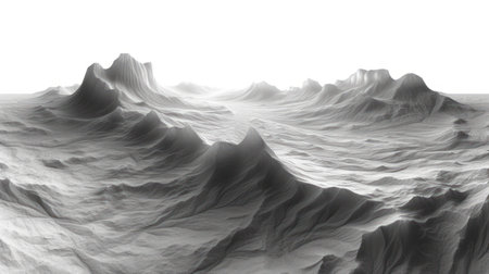 Abstract background. 3D illustration. Monochrome. Image contains a effect the black and white tones.の素材
