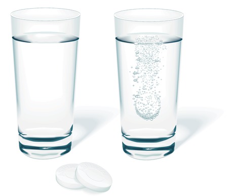 Vector tablet in waterのイラスト素材