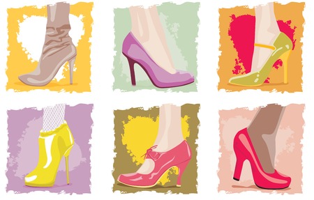 Female footwearのイラスト素材