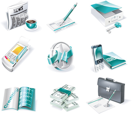 Vector banking icon set. Part 2のイラスト素材