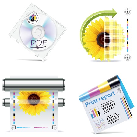 print shop icon set. Part 6のイラスト素材