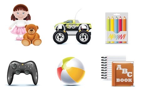 Vector baby icons. Part 1のイラスト素材