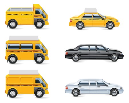  taxi and transportation service icon set. part 3のイラスト素材