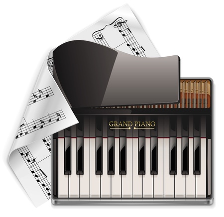 grand piano XXL iconのイラスト素材