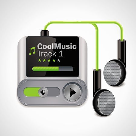 Vector mp3 player XXL icon	のイラスト素材