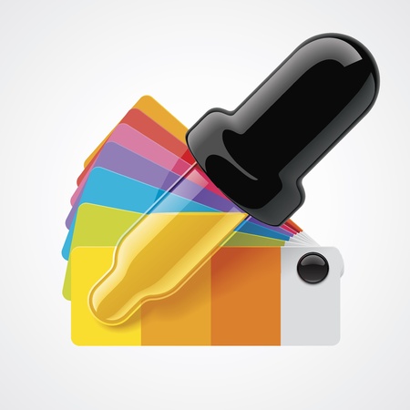 color picker iconのイラスト素材