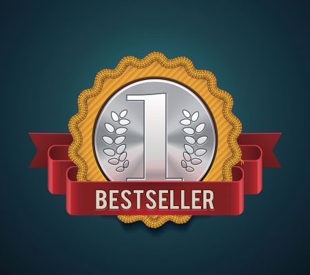 bestseller badgeのイラスト素材
