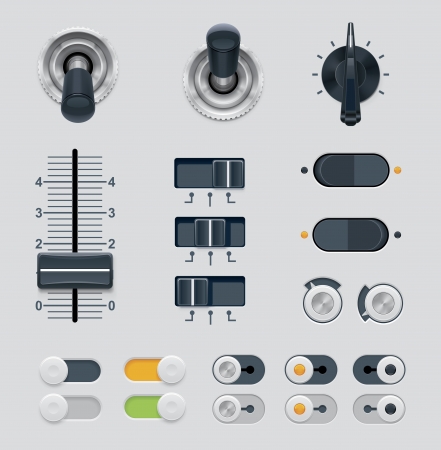 UI dials setのイラスト素材