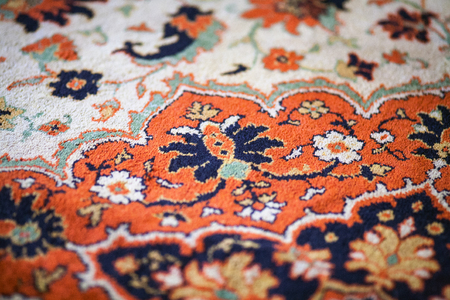 part of the pattern wool carpetのeditorial素材