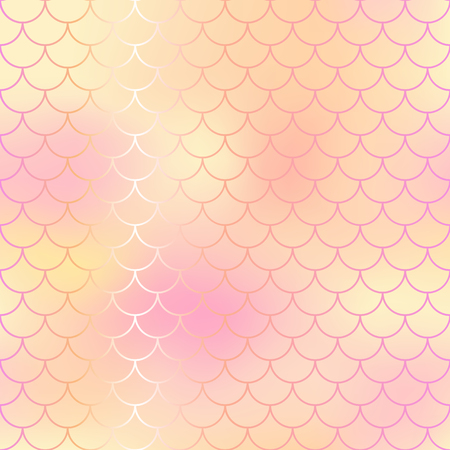 Fantastic fish scale patternのイラスト素材