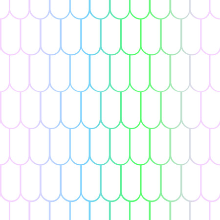 Pink green fish scale seamless pattern. Colorful gradient net on white. Fish skin vector pattern. Magic mermaid pattern. Fish seamless pattern tile. Mermaid tail background. Shiny fishscale ornamentのイラスト素材
