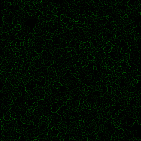 Green glow on black background. Sophisticated vector texture with green smoke line. Trendy green glowing texture for party invitation. Night club abstract design. Green neon glow ornament square tileのイラスト素材