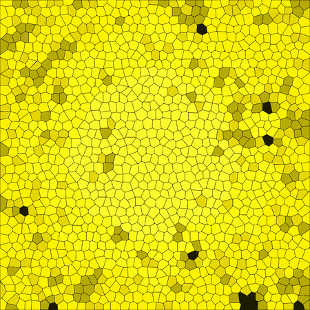 Yellow honeycomb square tile abstract background.のイラスト素材