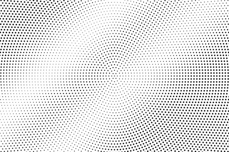 Black on white faded halftone texture. Pale dotwork gradient. Halftone vector background. Monochrome halftone overlay for vintage cartoon effect. Perforated retro card. Abstract dotwork surfaceのイラスト素材