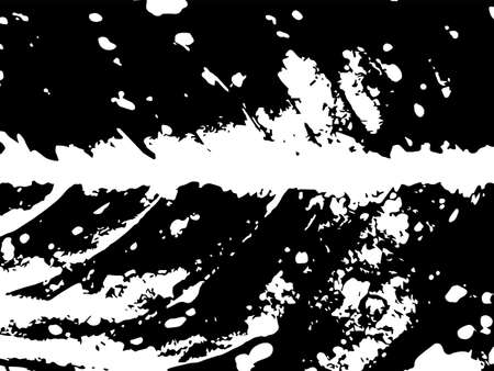 Grunge leaf vein vector texture. Black splatter on white background. Natural leaf stamp for vintage design. Foliage vein pattern surface. Leaf macro textureのイラスト素材